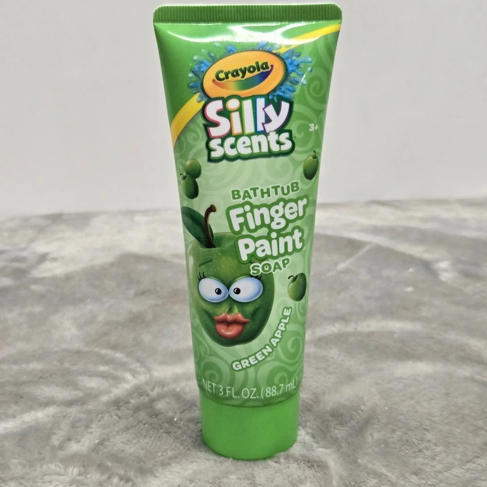 Crayola‎ Silly Scents Bathtub Finger Paint Soap Green Apple 3oz CS278HBAZAGRN